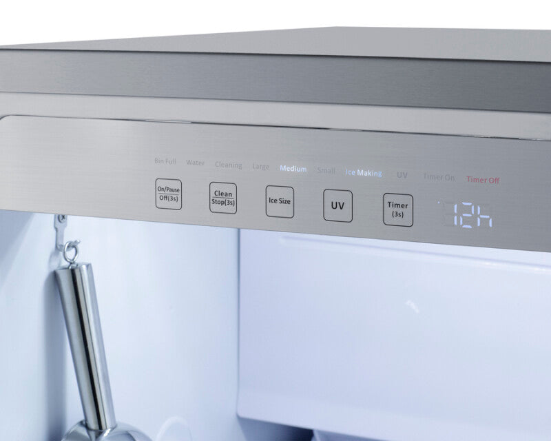 SUMMIT  18" Wide Clear Icemaker, ADA Compliant (Panel Not Included) - Panel-Ready (BIM182ADAIF)