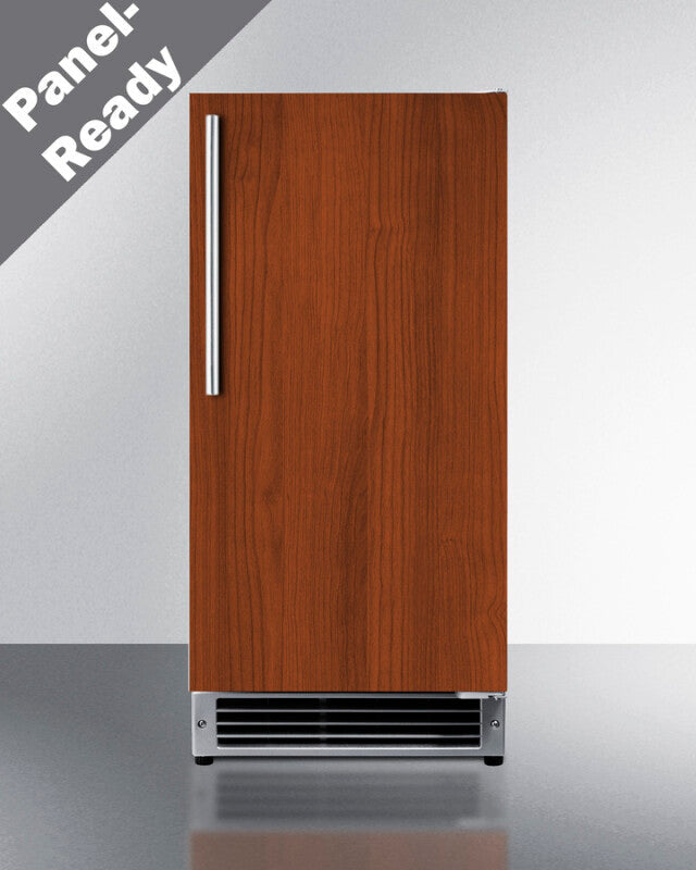 SUMMIT  15" Wide 25 lb. Drain-Free Icemaker, ADA Compliant (Panel Not Included) - Panel-Ready (BIM26H32IF)
