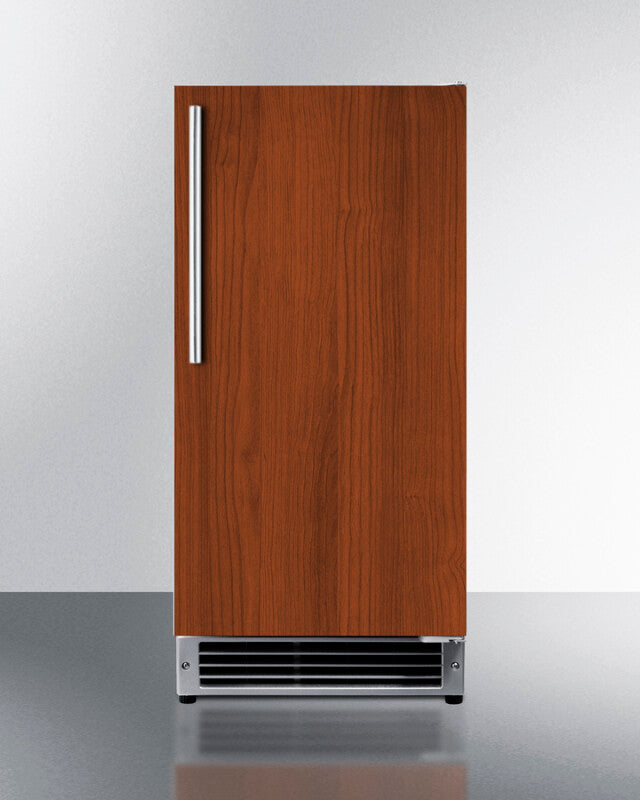 SUMMIT  15" Wide 25 lb. Drain-Free Icemaker, ADA Compliant (Panel Not Included) - Panel-Ready (BIM26H32IF)