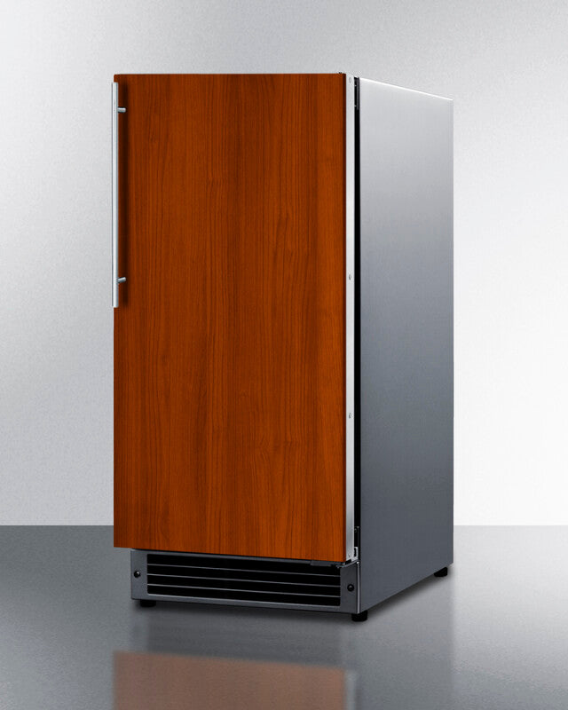 SUMMIT  15" Wide 25 lb. Drain-Free Icemaker, ADA Compliant (Panel Not Included) - Panel-Ready (BIM26H32IF)