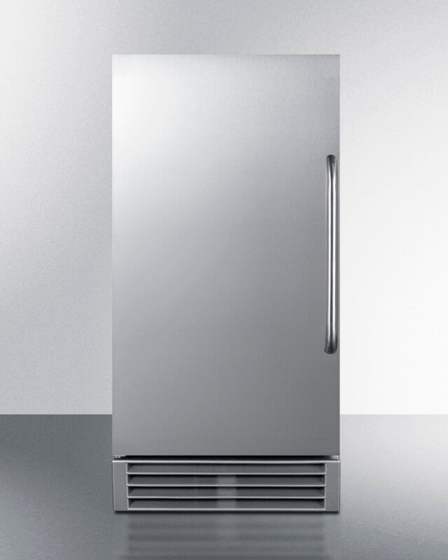 Summit  Built-In Outdoor 45 lb. Clear Icemaker, ADA Compliant - Stainless Steel (BIM47OSADA)