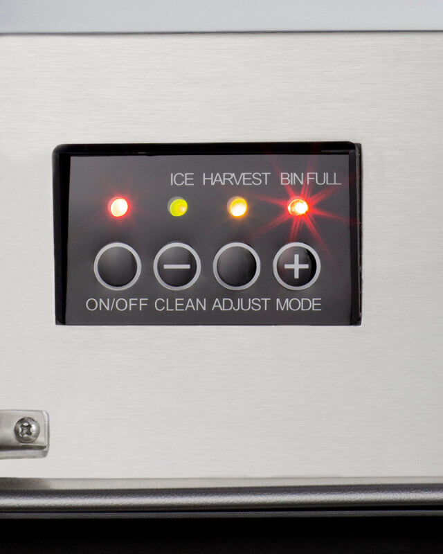 Summit  Built-In Outdoor 45 lb. Clear Icemaker, ADA Compliant - Stainless Steel (BIM47OSADA)