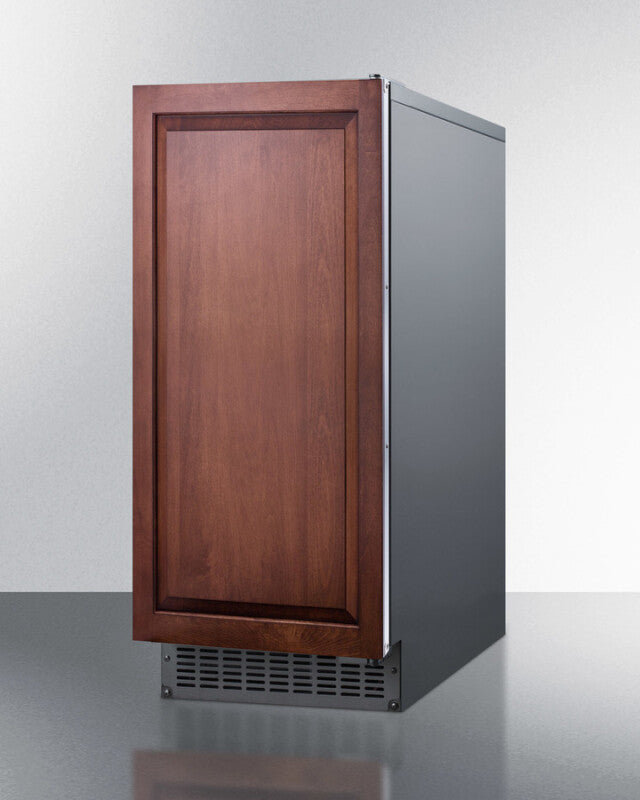 SUMMIT  47 lb. Clear Outdoor/Indoor Icemaker (Panel Not Included) - Panel-Ready (BIM68OSPUMPIF)