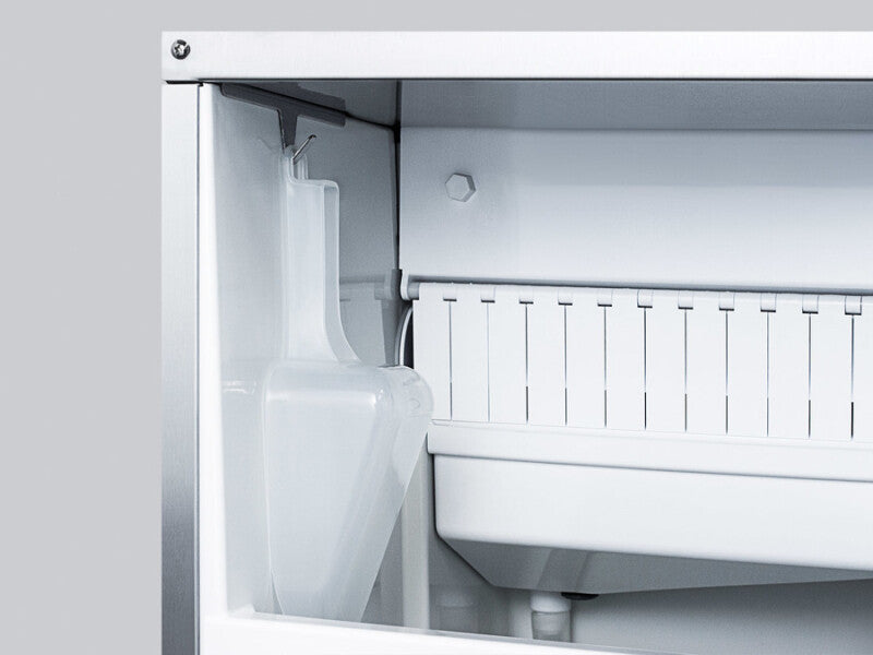 SUMMIT  47 lb. Clear Outdoor/Indoor Icemaker (Panel Not Included) - Panel-Ready (BIM68OSPUMPIF)