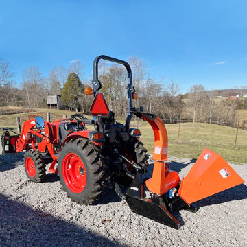 3-Point PTO Stump Grinder & Wood Chipper Bundle; SG24PRO; BX42S; Orange