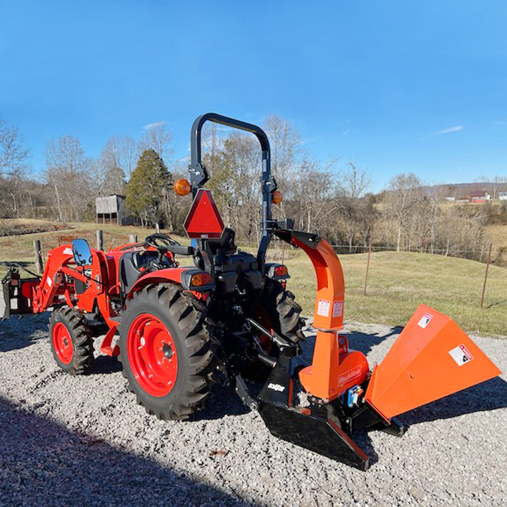 3-Point PTO Stump Grinder & 4" PTO Wood Chipper & Forestry Log Skidding Winch  Bundle, SG24 & BX42S &FW8800