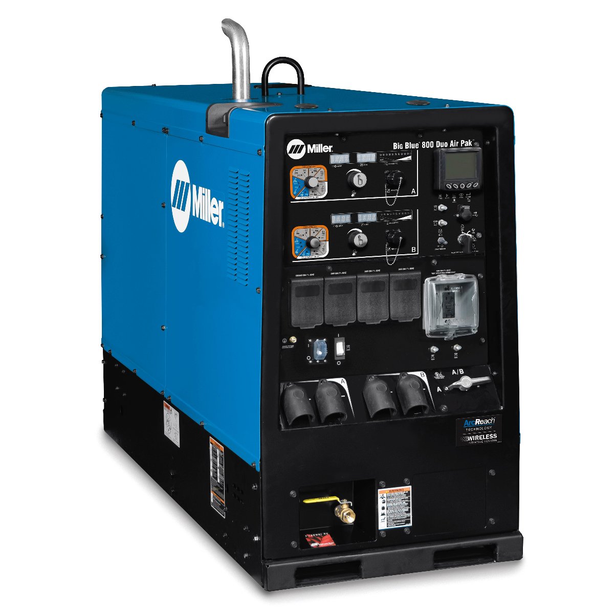 Miller Big Blue 800 Duo Air Pak w/ Wireless Interface Control - 907752003