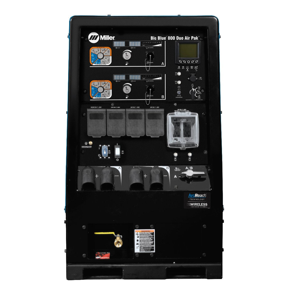 Miller Big Blue 800 Duo Air Pak w/ Wireless Interface Control - 907752003