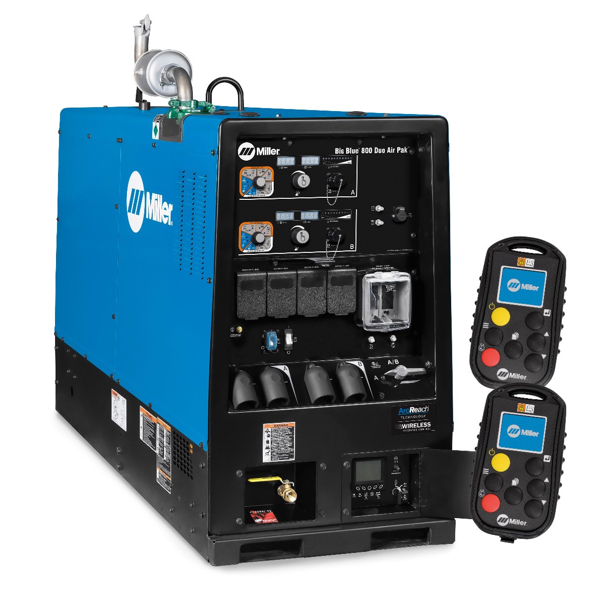 Miller Big Blue 800 Duo Air Pak Truck Mount Spec w/ Wireless Interface Control - 907752004