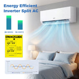 Costway 18,000 BTU 20 SEER2 WiFi Mini Split Air Conditioner & Heater 208-230V 53327896 New