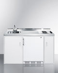 SUMMIT  60" Wide All-In-One Kitchenette - White (C60EL)
