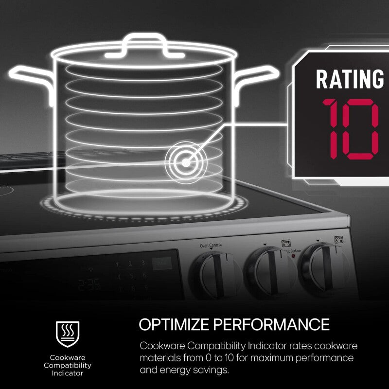 LG  36 Inch Smart Induction Cooktop With Ultraheat™ 4.3kw Element - Black Ceramic (CBIH3613BE)