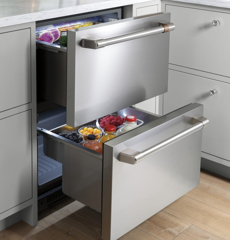 CAFE  Caf? 5.7 Cu. Ft. Built-in Dual-drawer Refrigerator - Stainless Steel (CDE06RP2NS1)