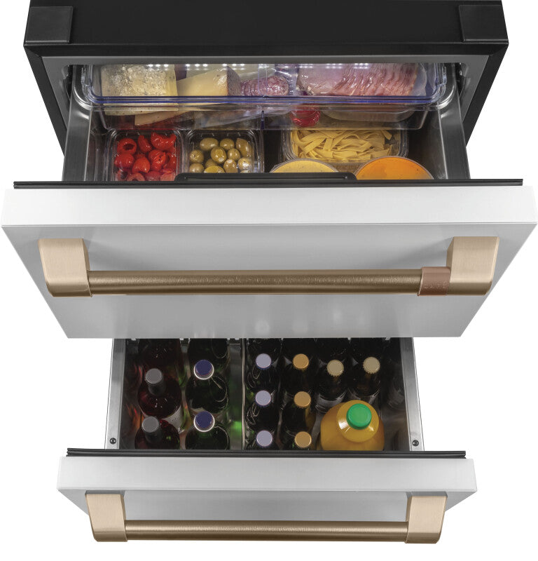 CAFE  Caf? 5.7 Cu. Ft. Built-in Dual-drawer Refrigerator - Matte White (CDE06RP4NW2)