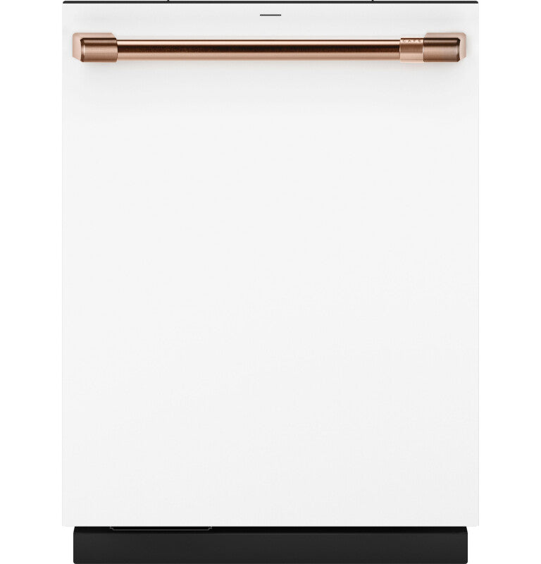 CAFE  Caf? Customfit Stainless Interior Smart Dishwasher With Ultra Wash Top Rack And Dual Convection Ultra Dry, Led Lights, 39 Dba - Matte White (CDT888P4VW2)