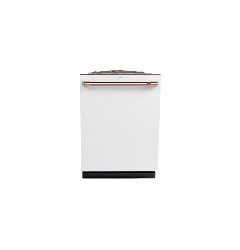 CAFE  Caf? Customfit Stainless Interior Smart Dishwasher With Ultra Wash Top Rack And Dual Convection Ultra Dry, Led Lights, 39 Dba - Matte White (CDT888P4VW2)