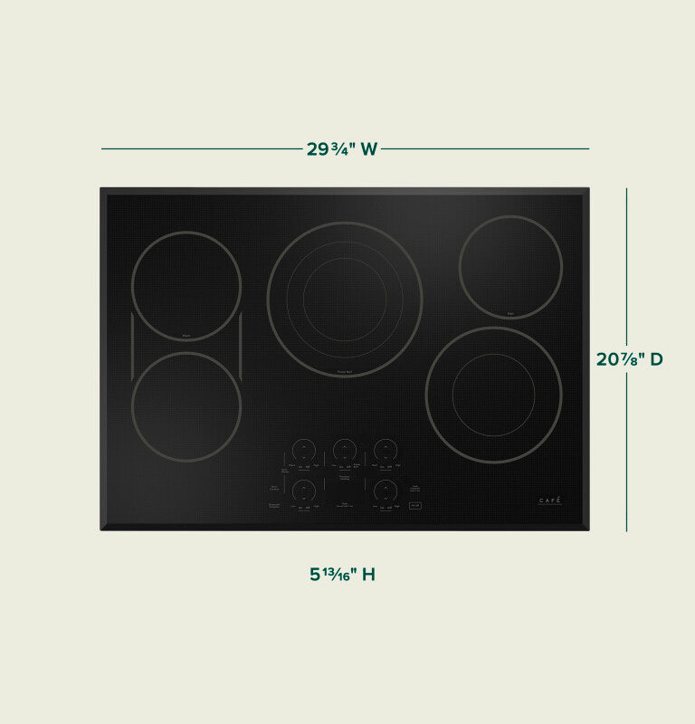 CAFE  Caf? 30" Touch-control Electric Cooktop - Black (CEP90301TBB)