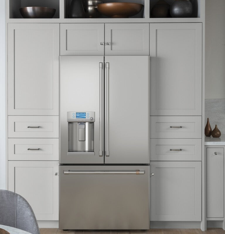 CAFE  Caf? 27.7 Cu. Ft. Smart French-door Refrigerator With Hot Water Dispenser - Stainless Steel (CFE28TP2MS1)