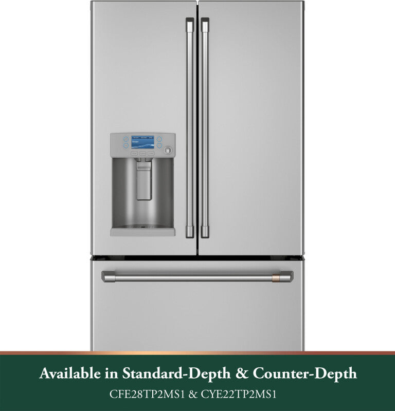 CAFE  Caf? 27.7 Cu. Ft. Smart French-door Refrigerator With Hot Water Dispenser - Stainless Steel (CFE28TP2MS1)