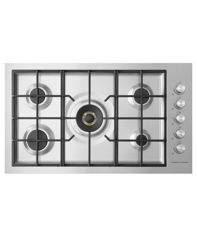 Fisher Paykel  Gas on Steel Cooktop, 36", Flush Fit, LPG - Other (CG365DLPRX2N)
