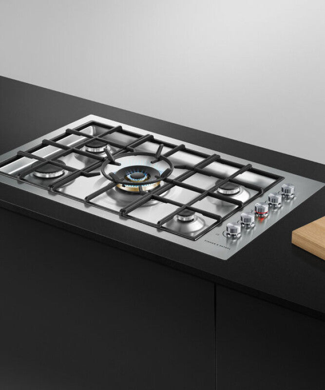 Fisher Paykel  Gas on Steel Cooktop, 36", Flush Fit, LPG - Other (CG365DLPRX2N)