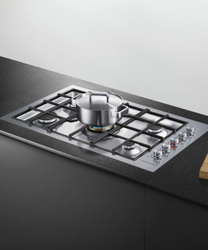 Fisher Paykel  Gas on Steel Cooktop, 36", Flush Fit, LPG - Other (CG365DLPRX2N)