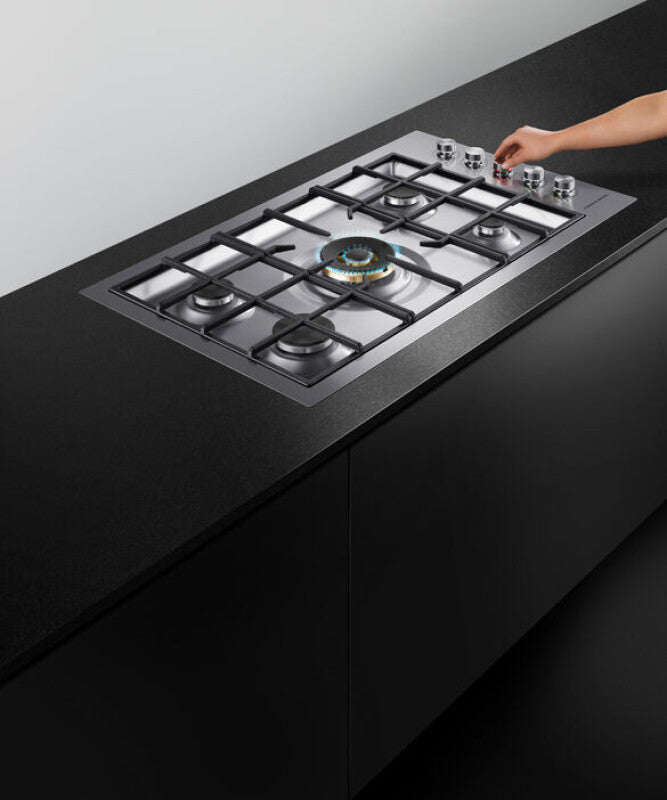 Fisher Paykel  Gas on Steel Cooktop, 36", Flush Fit, LPG - Other (CG365DLPRX2N)