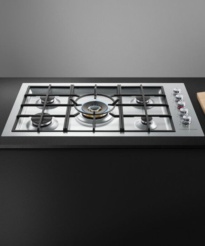 Fisher Paykel  Gas on Steel Cooktop, 36", Flush Fit, LPG - Other (CG365DLPRX2N)
