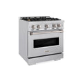 ZLINE  30 In. 4.2 Cu. Ft. Classic Gas Range With Convection Gas Oven In Stainless Steel With 4 Brass Burners - Stainless Steel (CGRBR30)