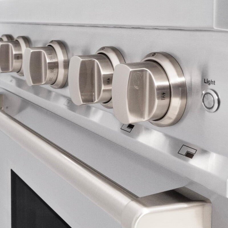 ZLINE  30 In. 4.2 Cu. Ft. Classic Gas Range With Convection Gas Oven In Stainless Steel With 4 Brass Burners - Stainless Steel (CGRBR30)
