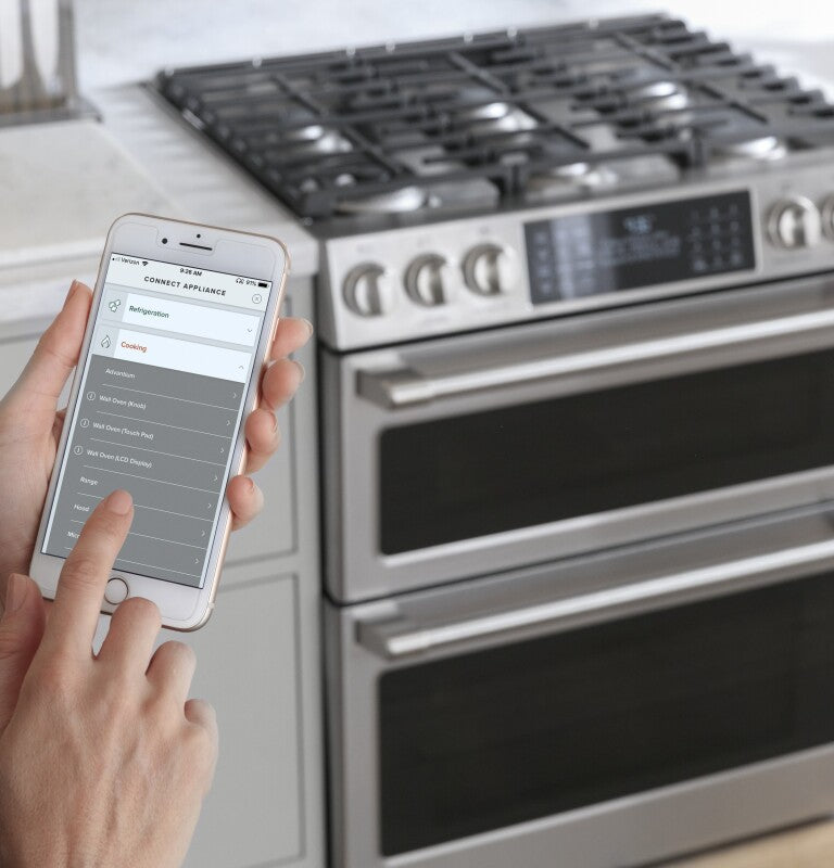CAFE  Caf? 30" Smart Slide-in, Front-control, Gas Range With Convection Oven - Stainless Steel (CGS700P2MS1)