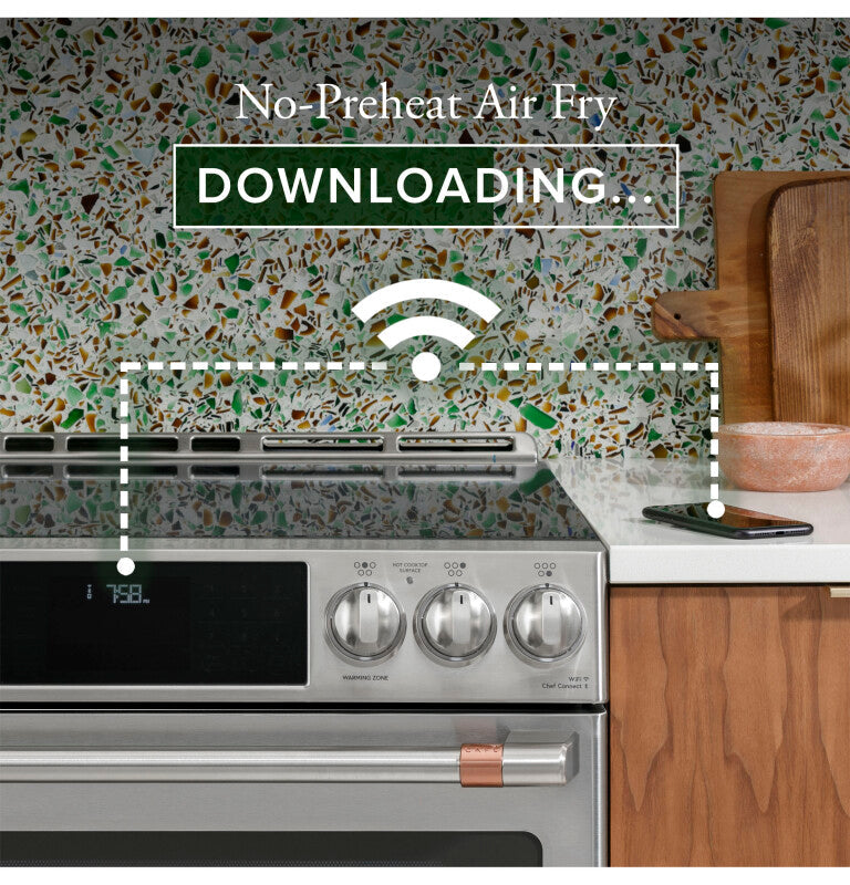CAFE  Caf? 30" Smart Slide-in, Front-control, Gas Range With Convection Oven - Stainless Steel (CGS700P2MS1)