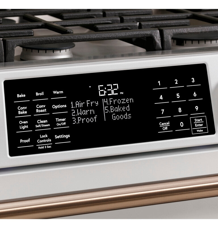 CAFE  Caf? 30" Smart Slide-in, Front-control, Gas Range With Convection Oven - Stainless Steel (CGS700P2MS1)