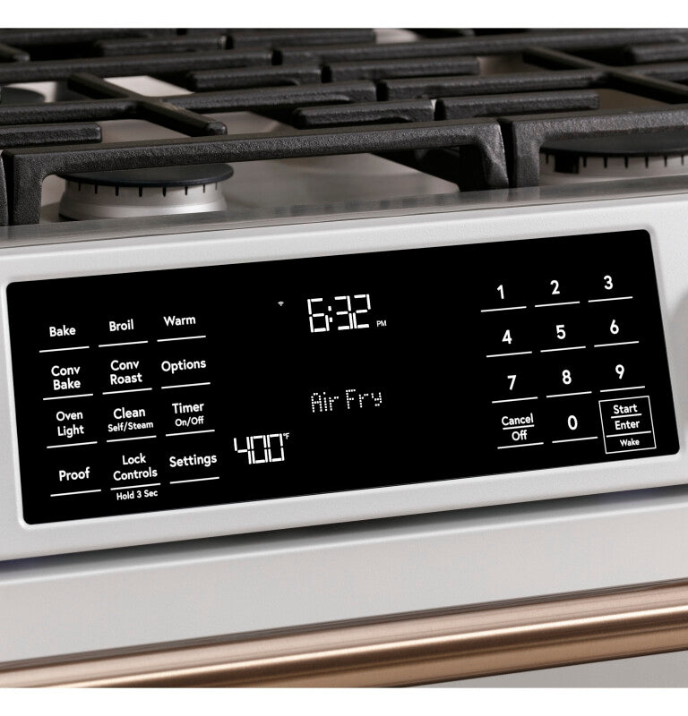 CAFE  Caf? 30" Smart Slide-in, Front-control, Gas Range With Convection Oven - Stainless Steel (CGS700P2MS1)