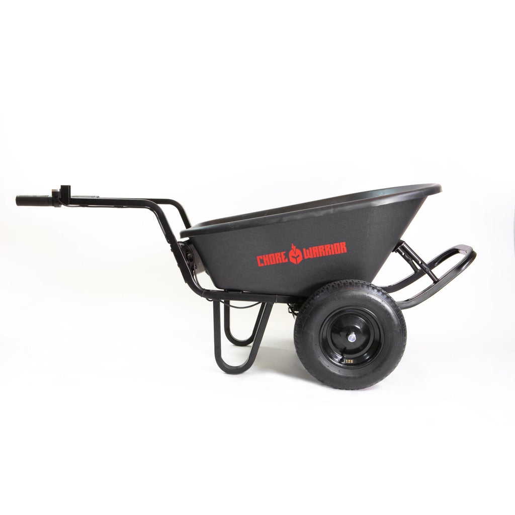 Chore Warrior CW322 Electric Wheelbarrow 350 lb. Capacity 6 Cu. Ft. Poly Tray 24V New
