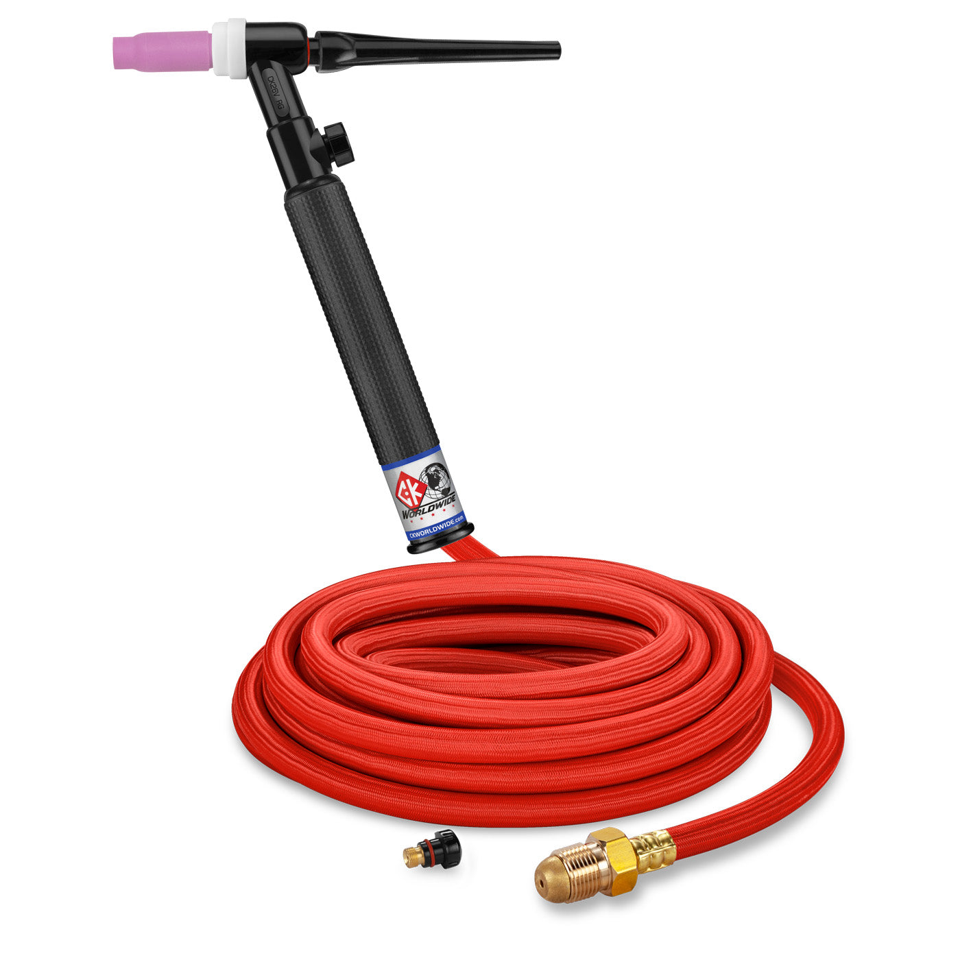 CK Worldwide 200A Rigid Head TIG Torch w/ Super Flex Cable & Valve, 25 ft - CK26V-25-RSF RG