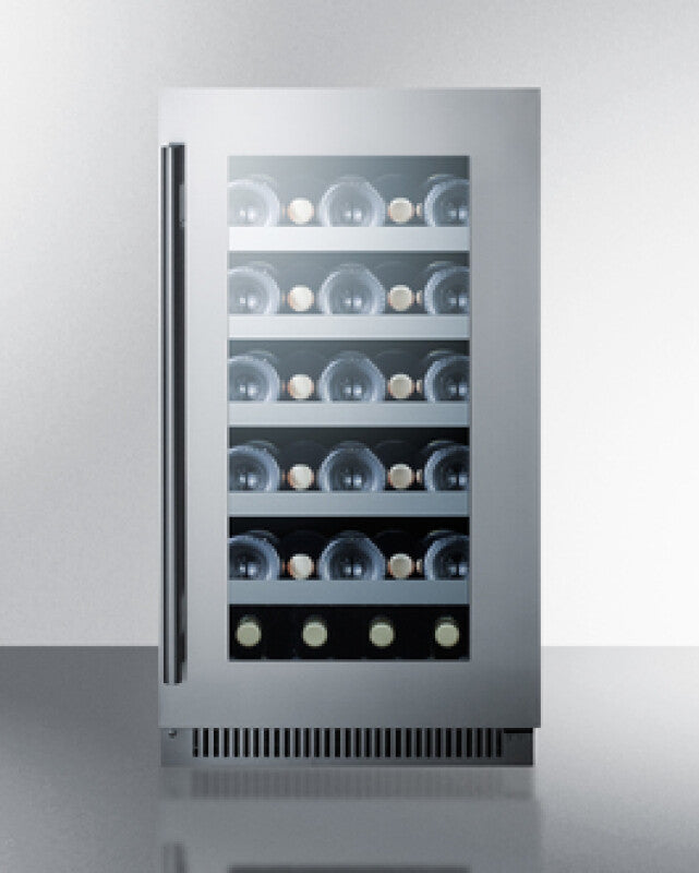 SUMMIT  18" Wide Built-In Wine Cellar - Black (CL18WC)