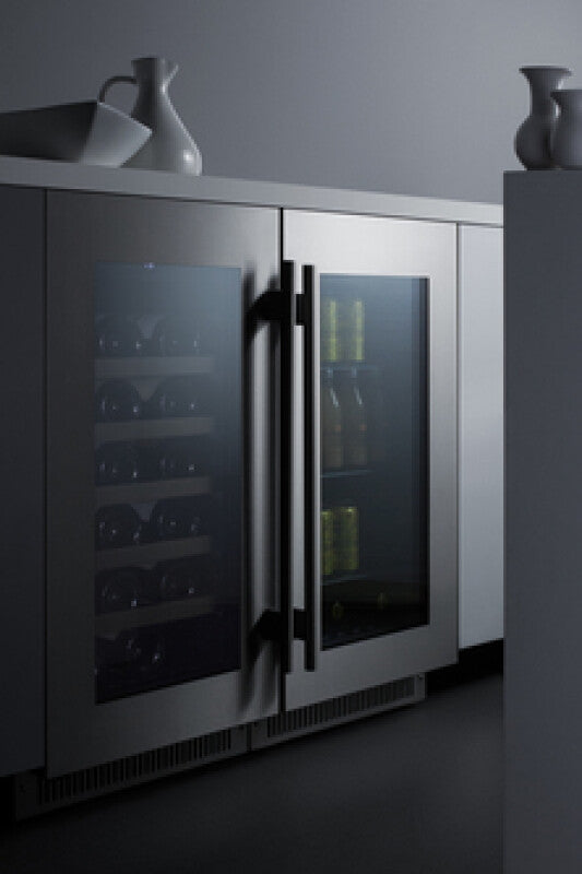 SUMMIT  18" Wide Built-In Wine Cellar - Black (CL18WC)