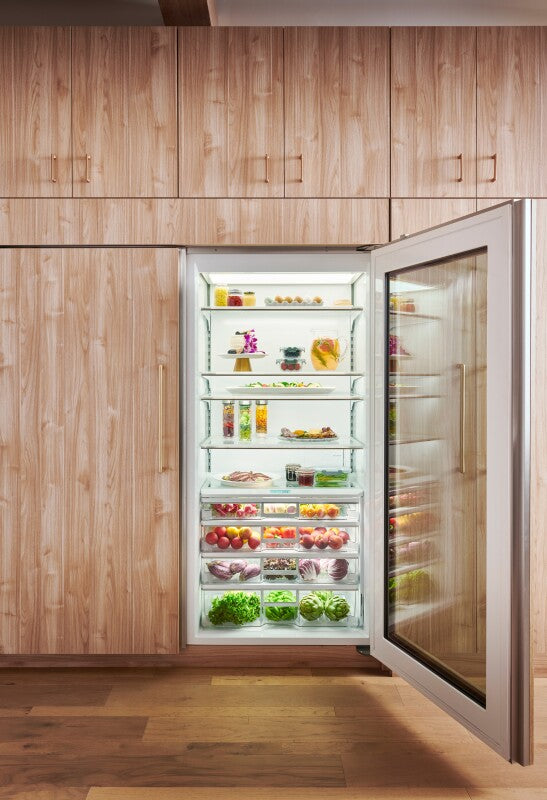 SUB-ZERO  36" Classic Refrigerator with Glass Door - Tubular Handle - Stainless Steel (CL3650RGSTL)