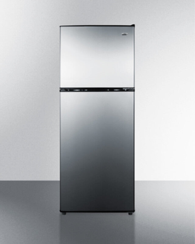 SUMMIT  22" Wide Refrigerator-Freezer - Stainless Steel (CP972SS)