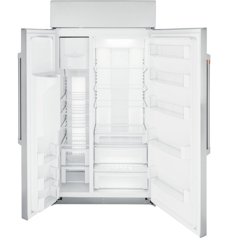 CAFE  Caf? 42" Smart Built-in Side-by-side Refrigerator With Dispenser - Stainless Steel (CSB42YP2NS1)