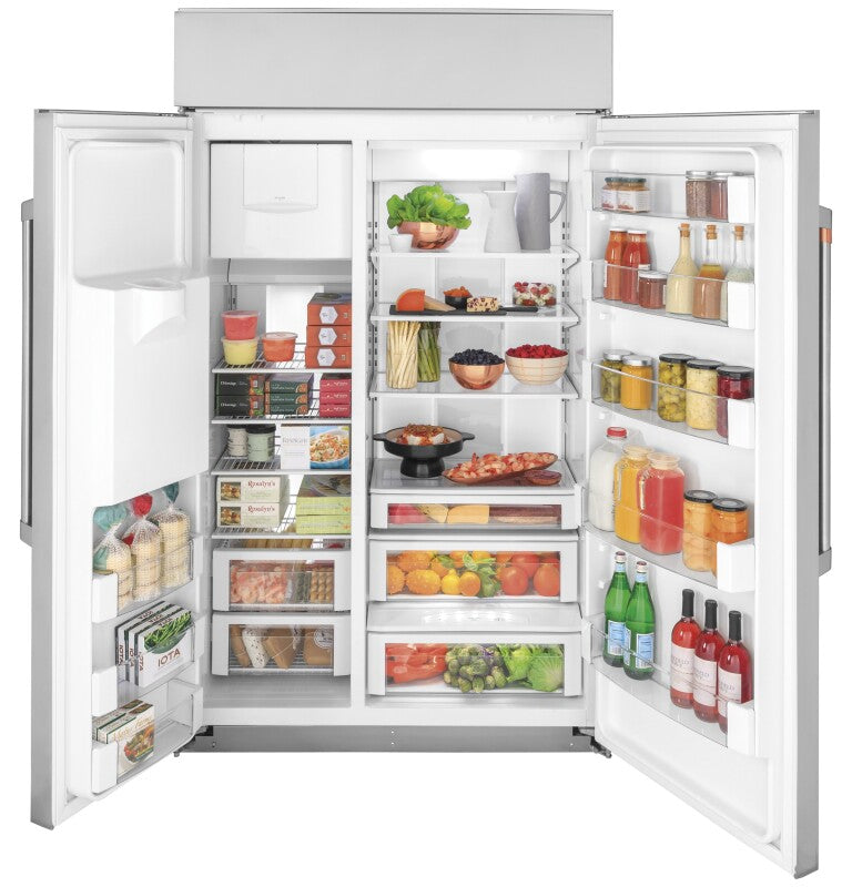 CAFE  Caf? 48" Smart Built-in Side-by-side Refrigerator With Dispenser - Stainless Steel (CSB48YP2NS1)