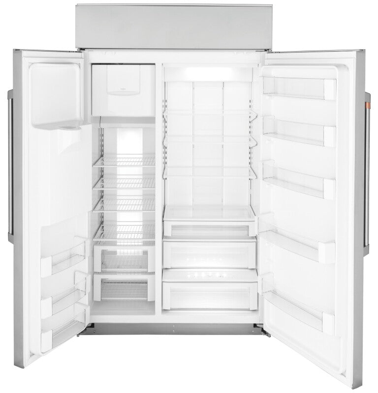 CAFE  Caf? 48" Smart Built-in Side-by-side Refrigerator With Dispenser - Stainless Steel (CSB48YP2NS1)