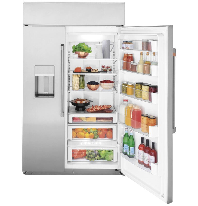 CAFE  Caf? 48" Smart Built-in Side-by-side Refrigerator With Dispenser - Stainless Steel (CSB48YP2NS1)