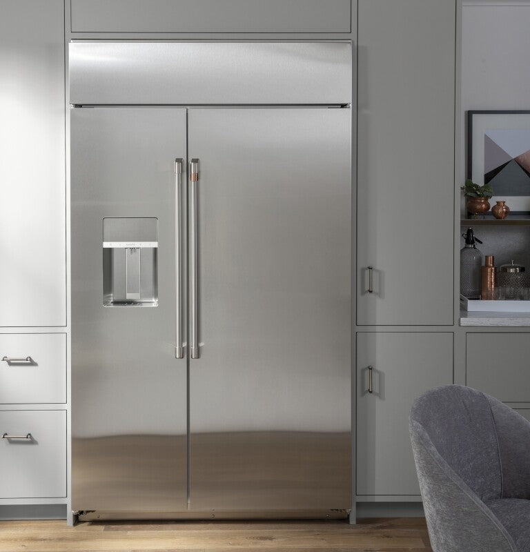 CAFE  Caf? 48" Smart Built-in Side-by-side Refrigerator With Dispenser - Stainless Steel (CSB48YP2NS1)