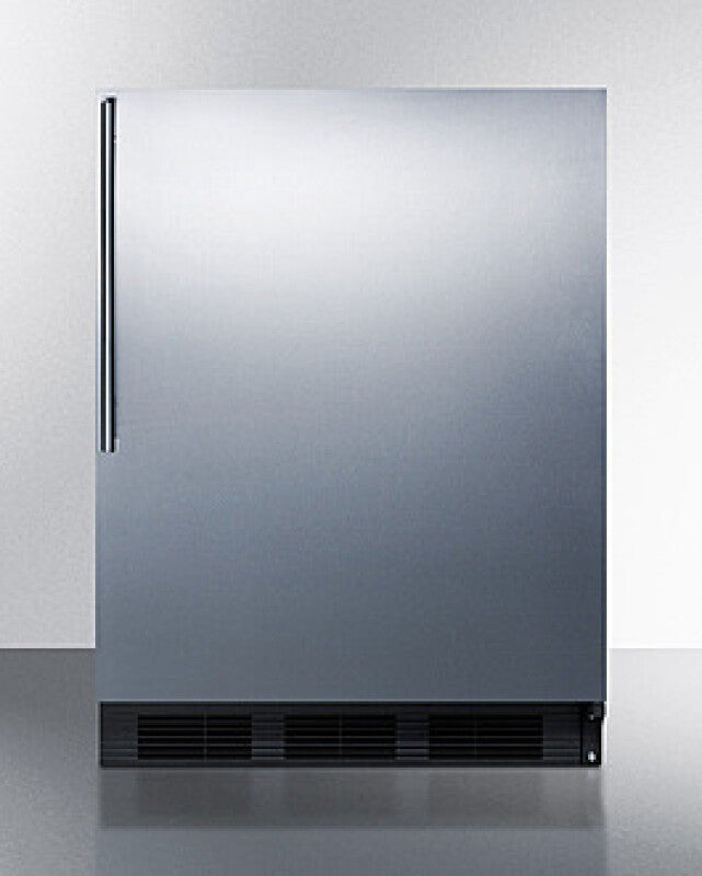 SUMMIT  24" Wide Refrigerator-Freezer - White (CT663BKSSHV)