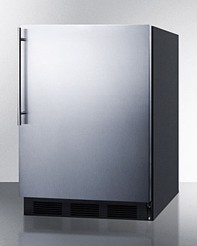 SUMMIT  24" Wide Refrigerator-Freezer - White (CT663BKSSHV)