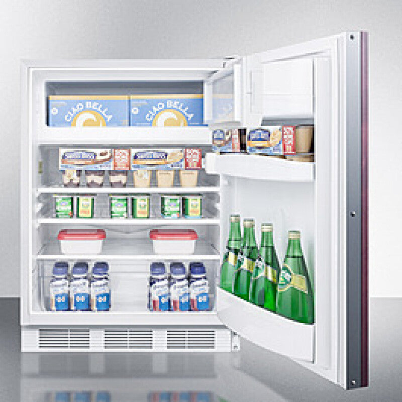 SUMMIT  24" Wide Built-In Refrigerator-Freezer, ADA Compliant (Panel Not Included) - Panel-Ready (CT66LWBIIFADA)