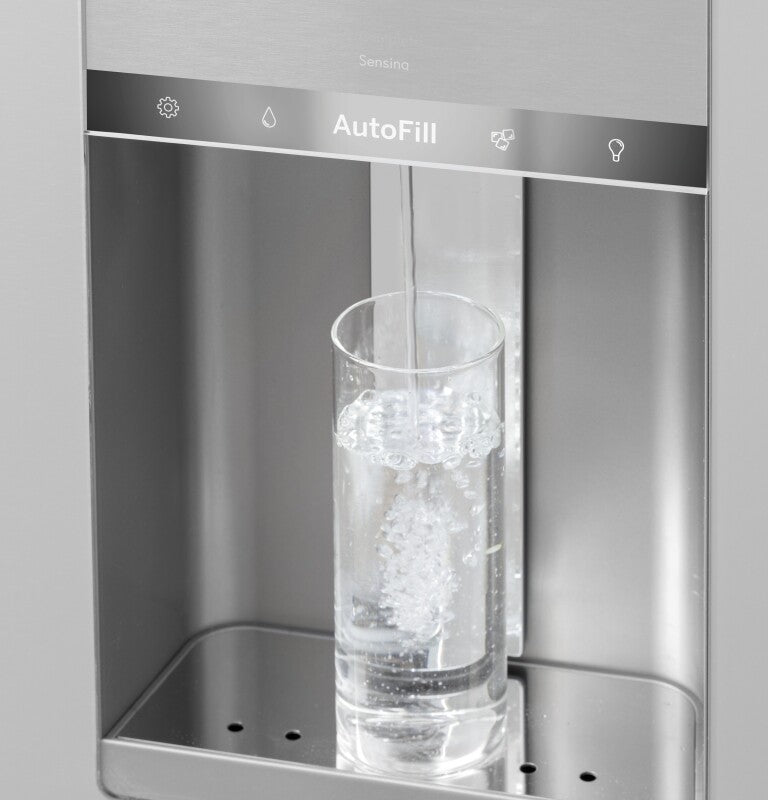 CAFE  Caf? 27.8 Cu. Ft. Smart 4-door French-door Refrigerator In Platinum Glass - Platinum Glass (CVE28DM5NS5)