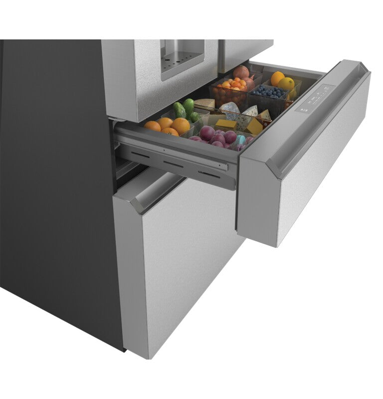 CAFE  Caf? 27.8 Cu. Ft. Smart 4-door French-door Refrigerator In Platinum Glass - Platinum Glass (CVE28DM5NS5)